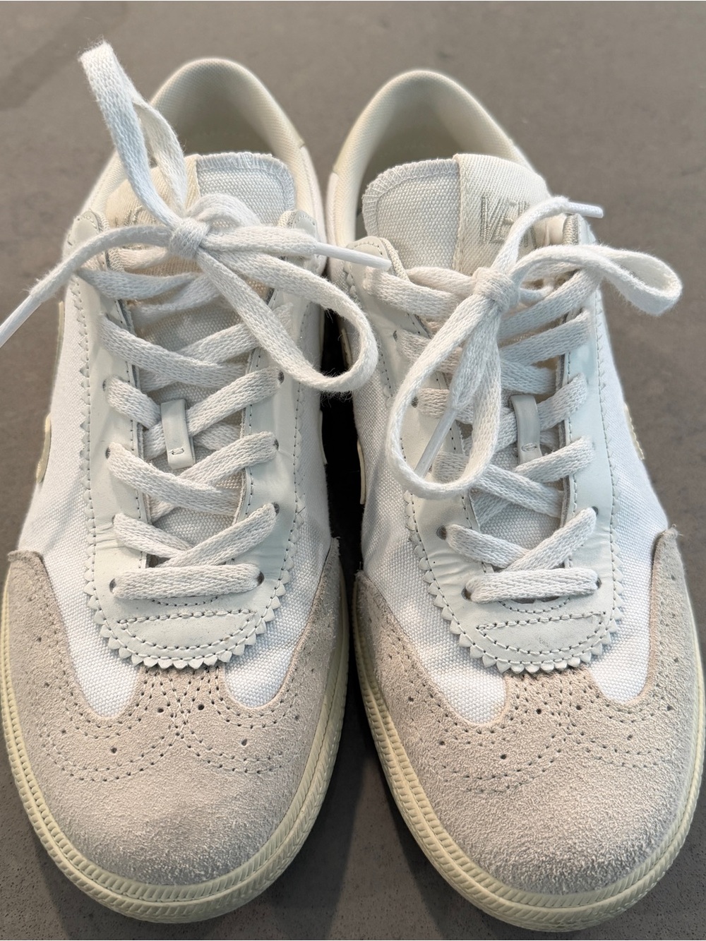 Veja Volley Canvas Sneakers in White Size 8 - Picture 2 of 5